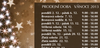 Vánoční otevírací doba